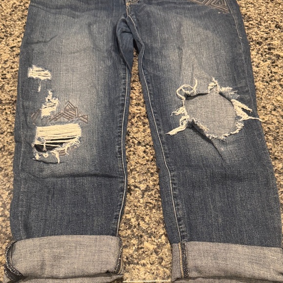 Rock & Republic destroyed boyfriend cut jeans jeans size 14 - Picture 5 of 9